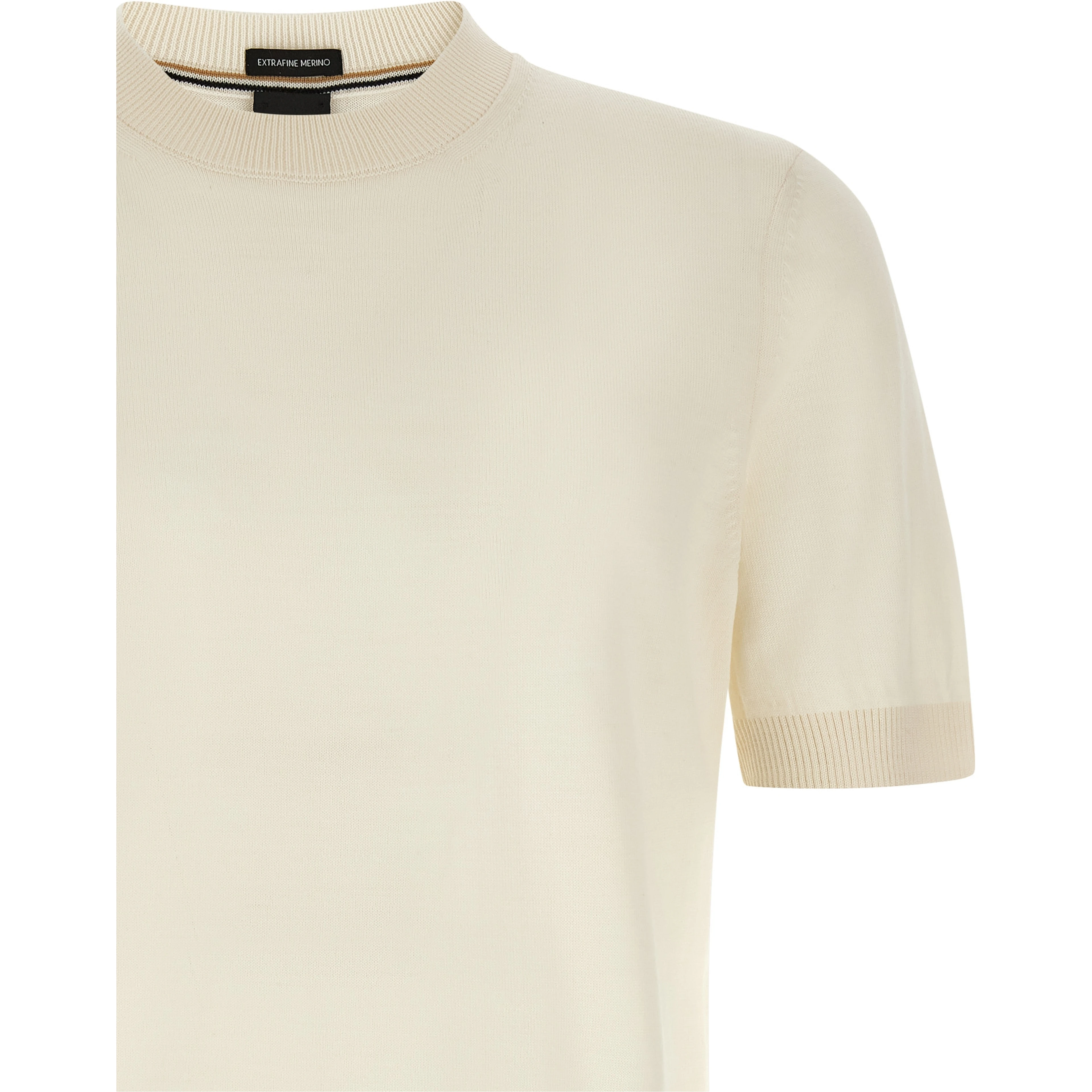 White Virgin Wool T-Shirt