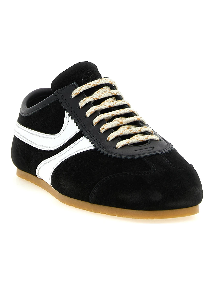 Bicolor Calfskin Athletic Sneakers