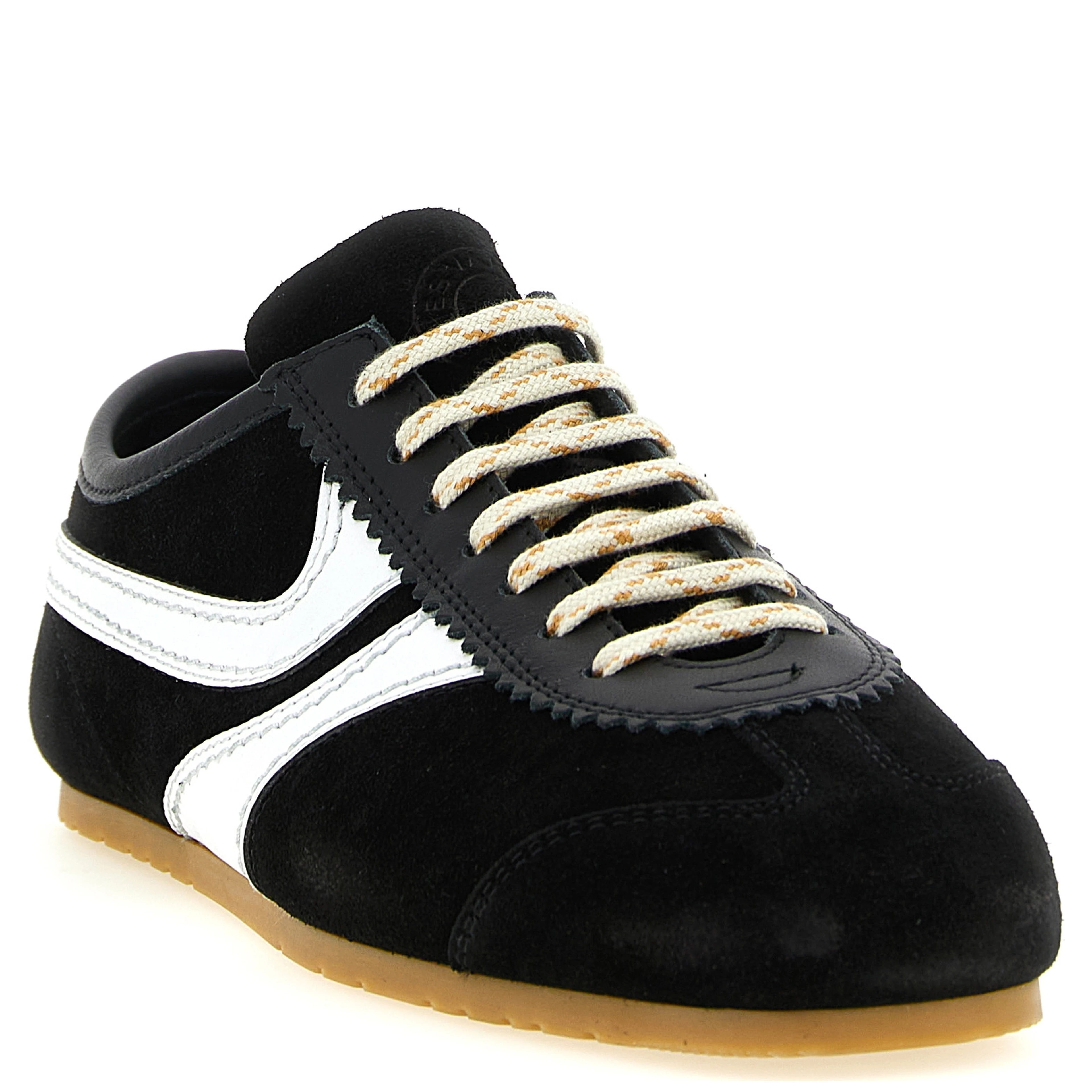 Bicolor Calfskin Athletic Sneakers