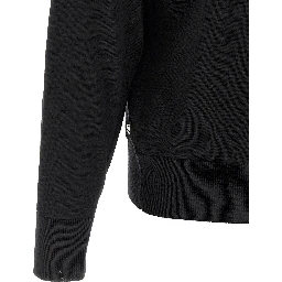 Black Virgin Wool Cardigan