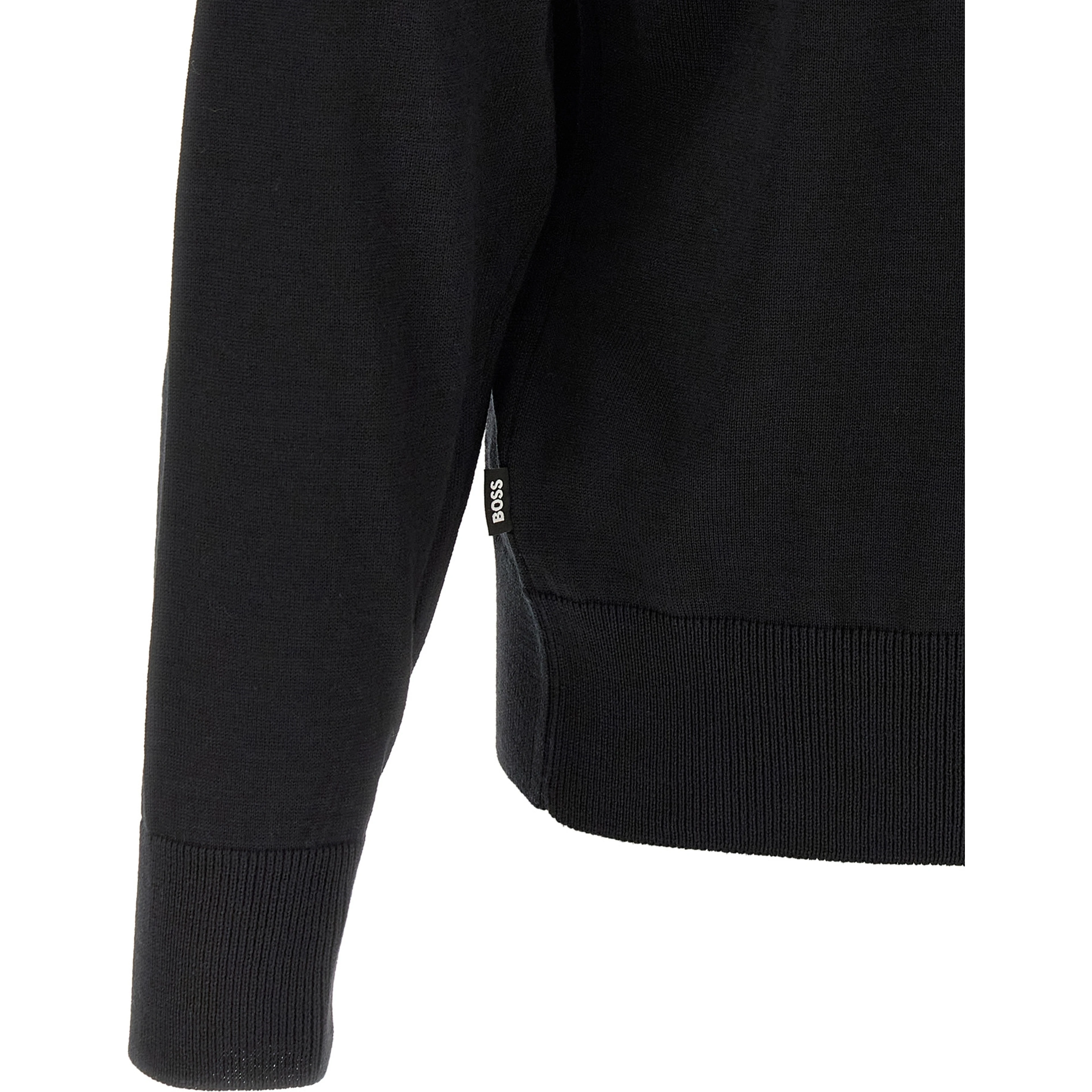 Black Virgin Wool Cardigan