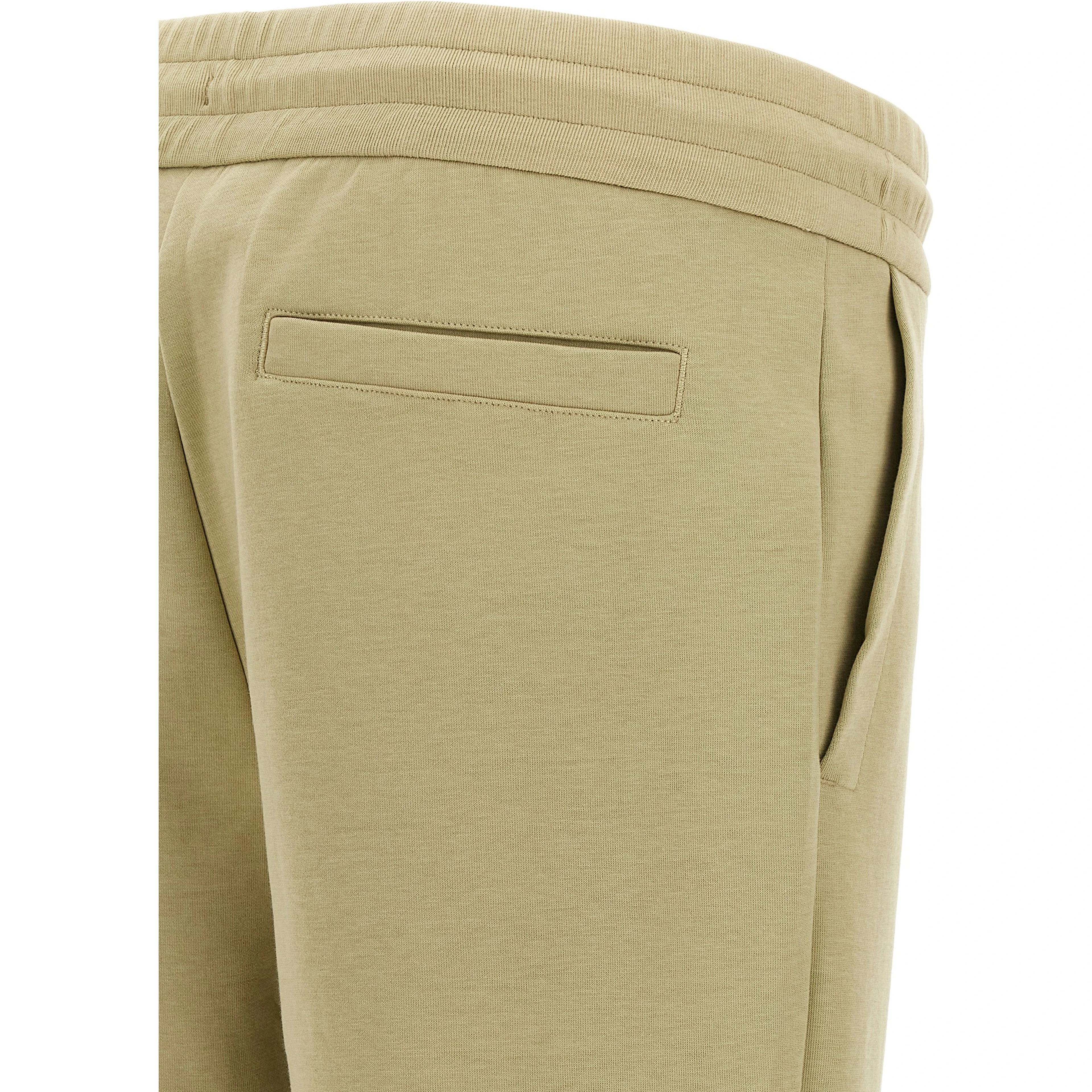 Beige Cotton Joggers (Workout Pants)
