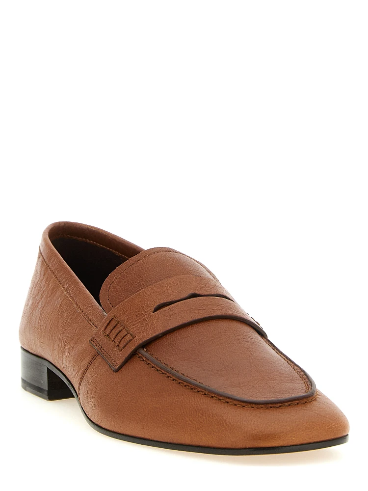 Brown Lamb Leather Slip-On Loafers alternative