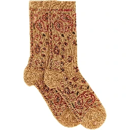 Beige Cotton Socks