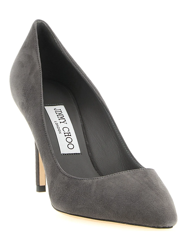 Gray Leather High Heel Pumps alternative