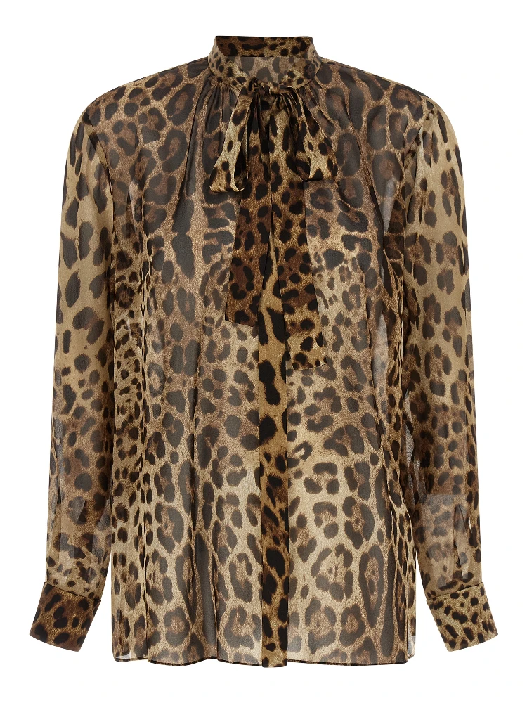 Brown Silk Blouse