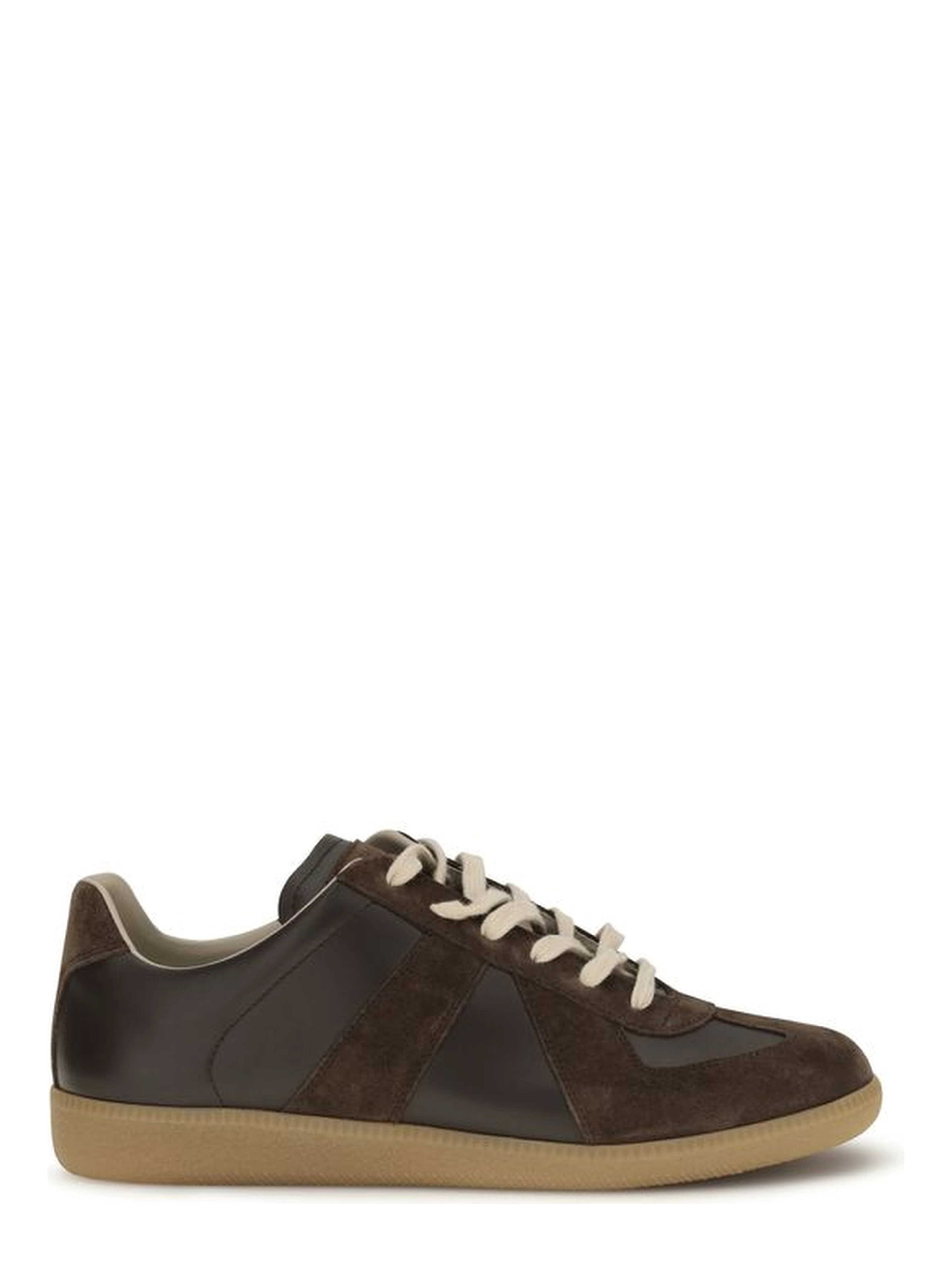 Brown Calf Leather Bos Taurus Low Top Sneakers