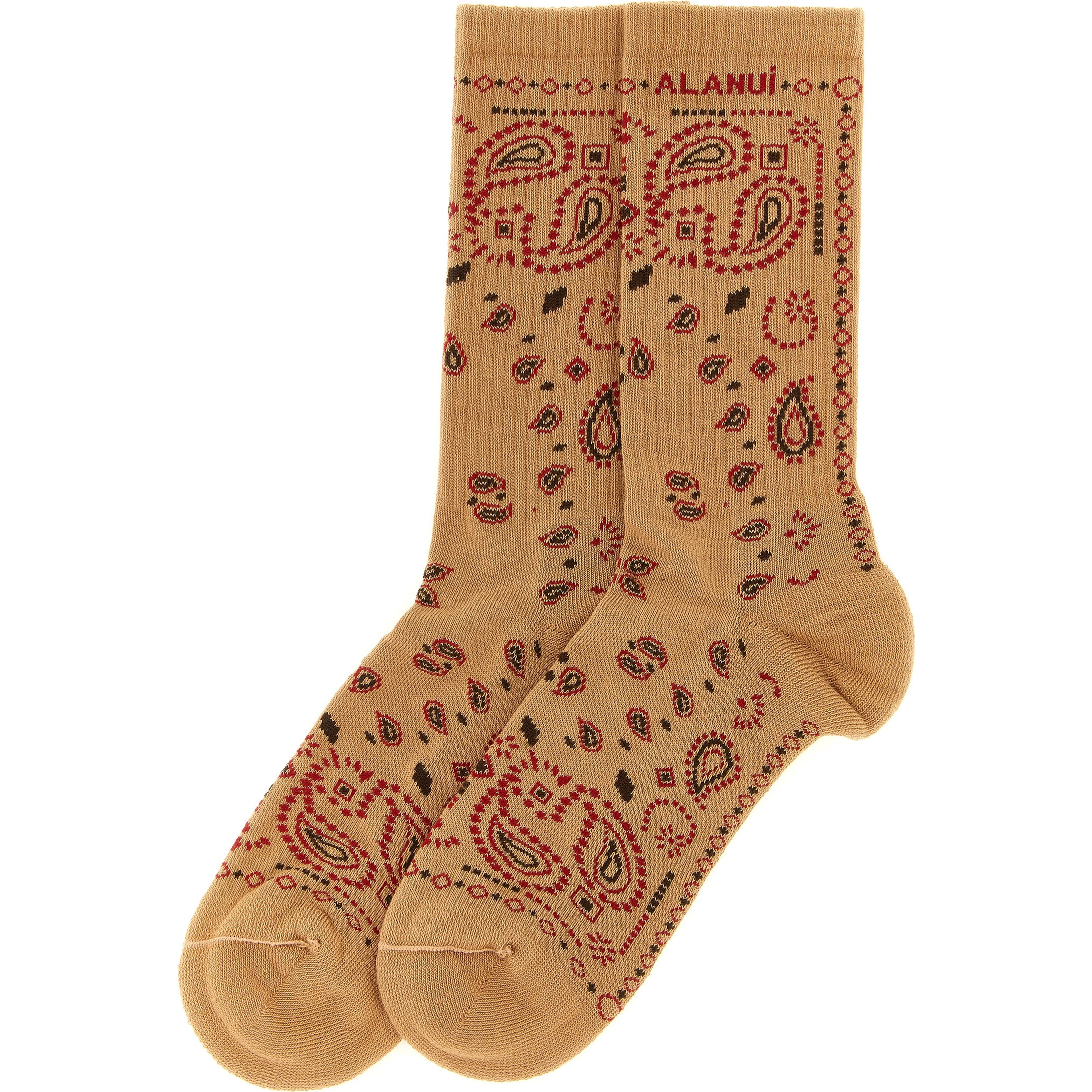 Beige Cotton Socks