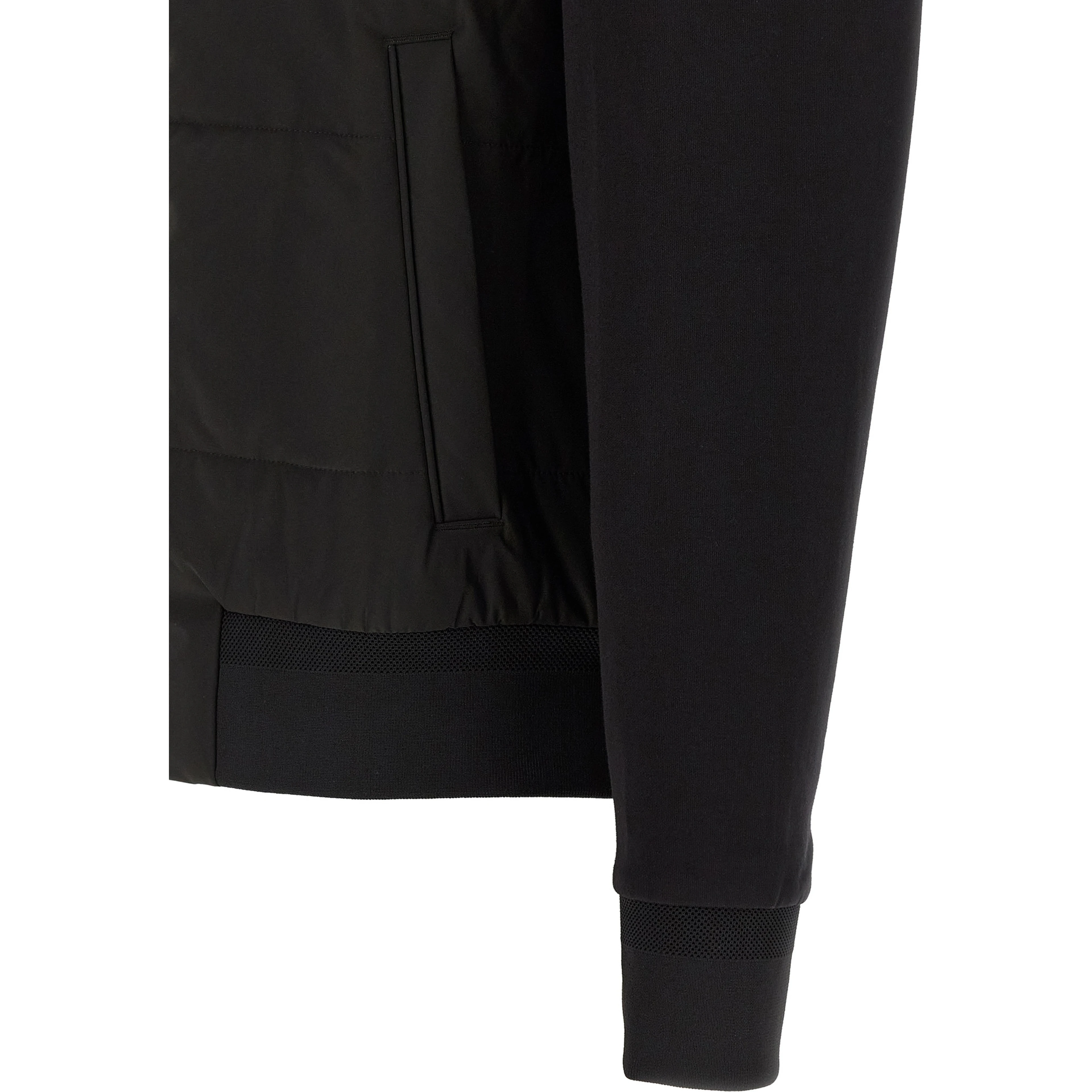 Black Cotton Sweatshirt