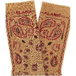 Beige Cotton Socks