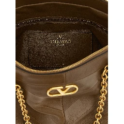 Brown Lamb Leather Shoulder Bag