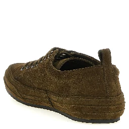 Bicolor Leather Low Top Sneakers