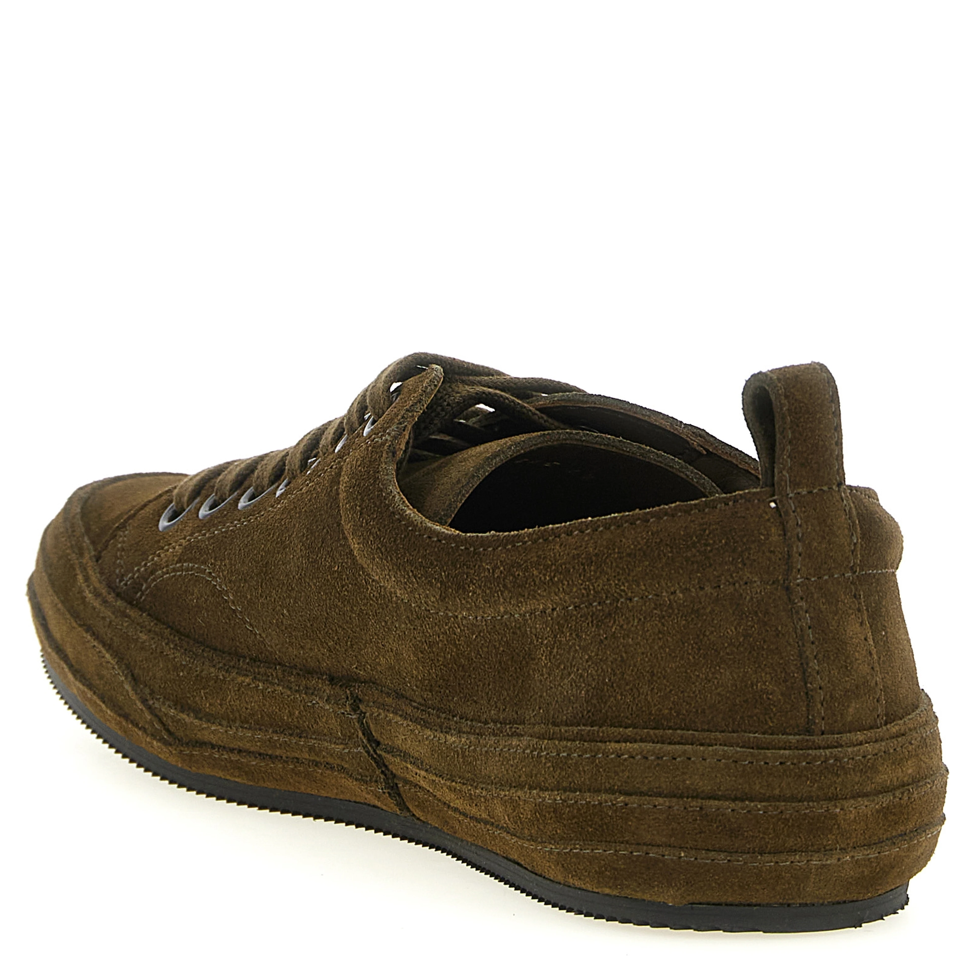 Bicolor Leather Low Top Sneakers