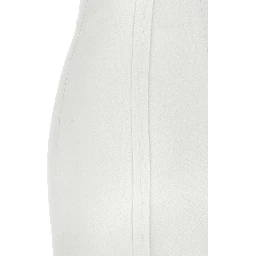 White Polyester Midi Dress