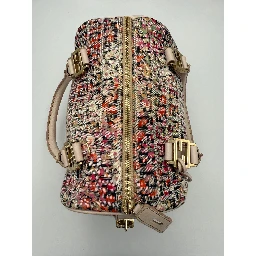 FENDI FF Canvas Flowers Handbag