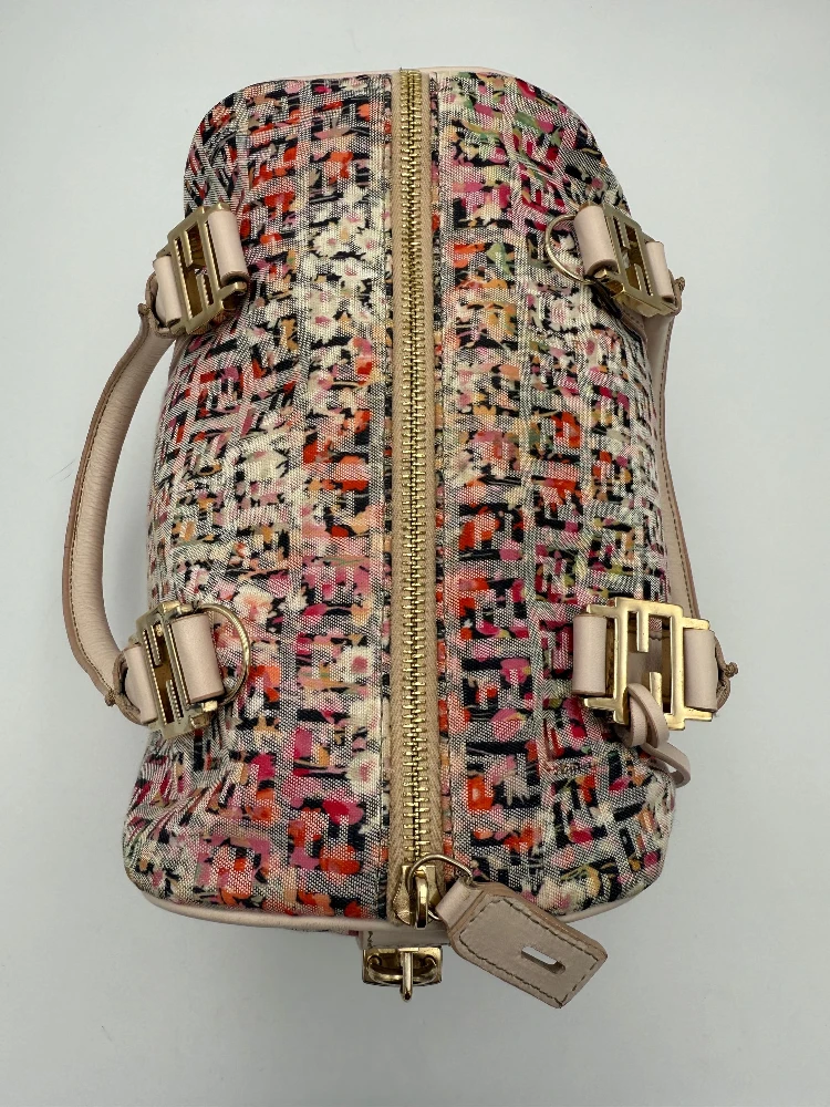 FENDI FF Canvas Flowers Handbag alternative