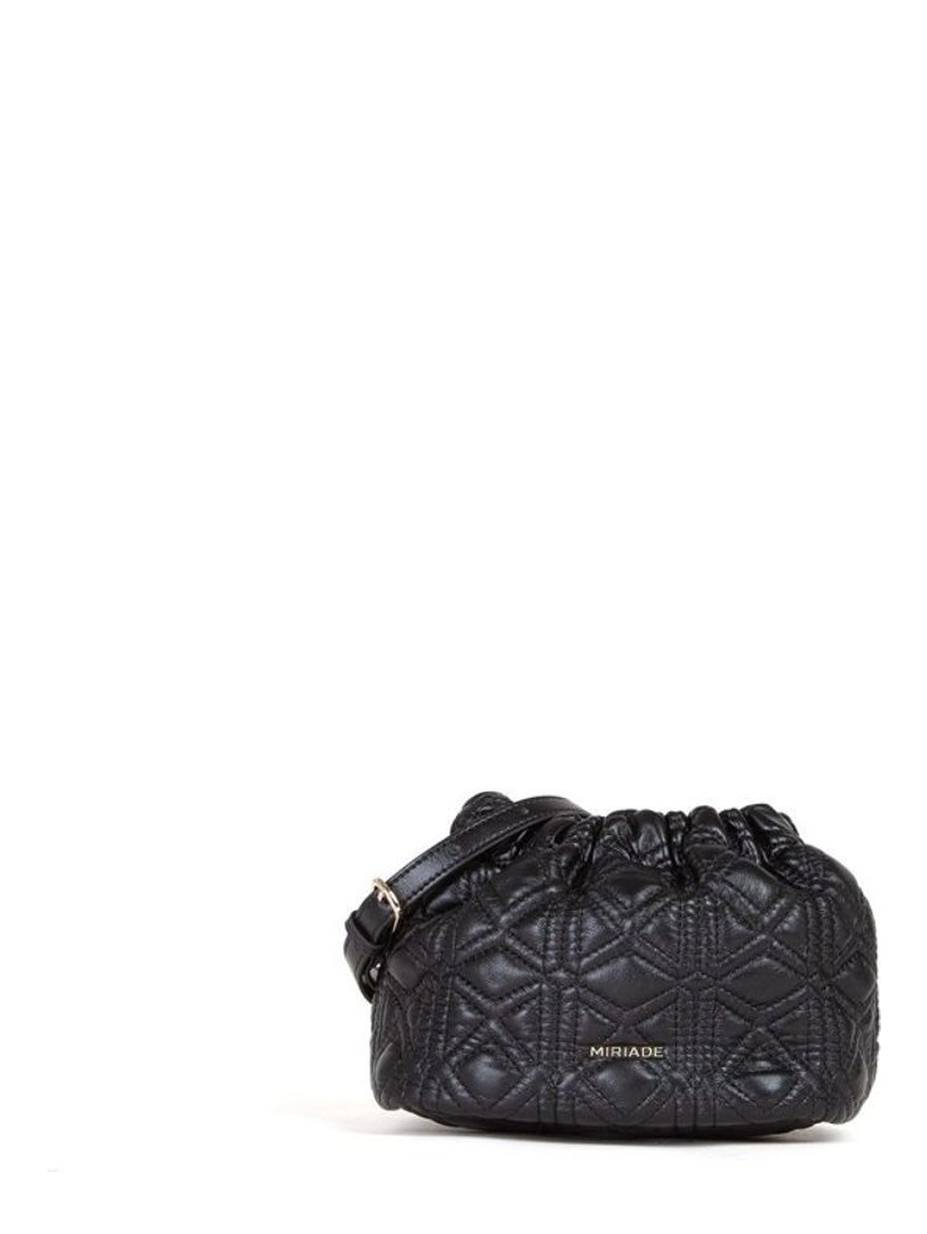 Black Polyethylene Shoulder Bag