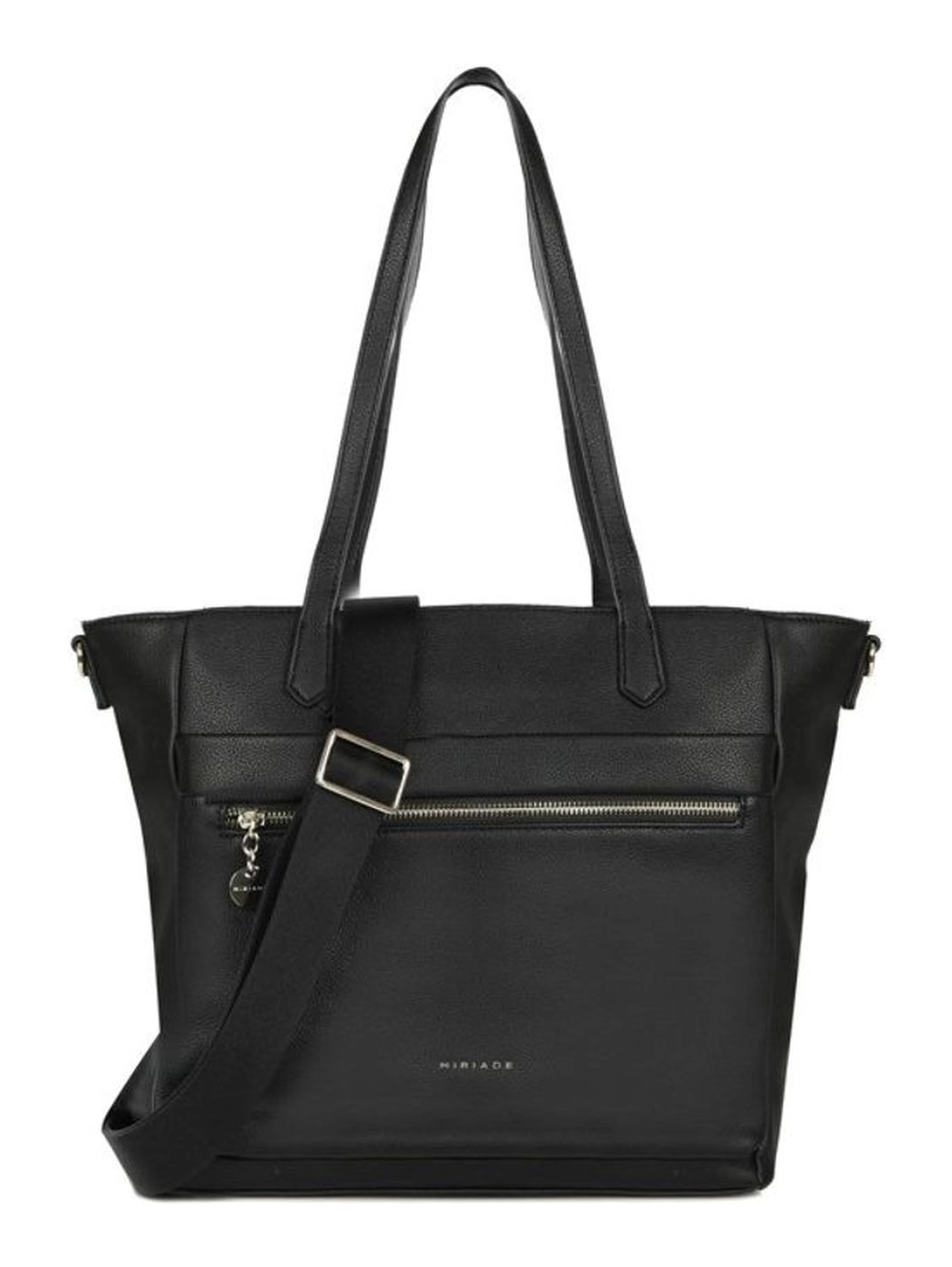 Black Polyethylene Shoulder Bag