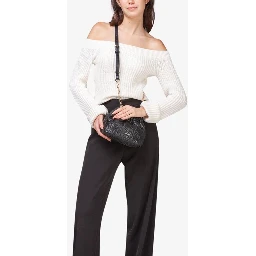 Black Polyethylene Shoulder Bag