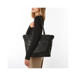 Black Polyethylene Shoulder Bag