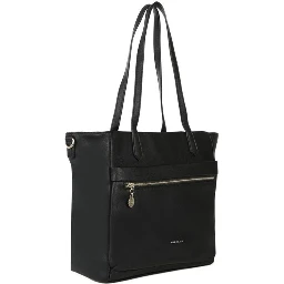 Black Polyethylene Shoulder Bag