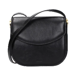 Black Leather Crossbody Bag