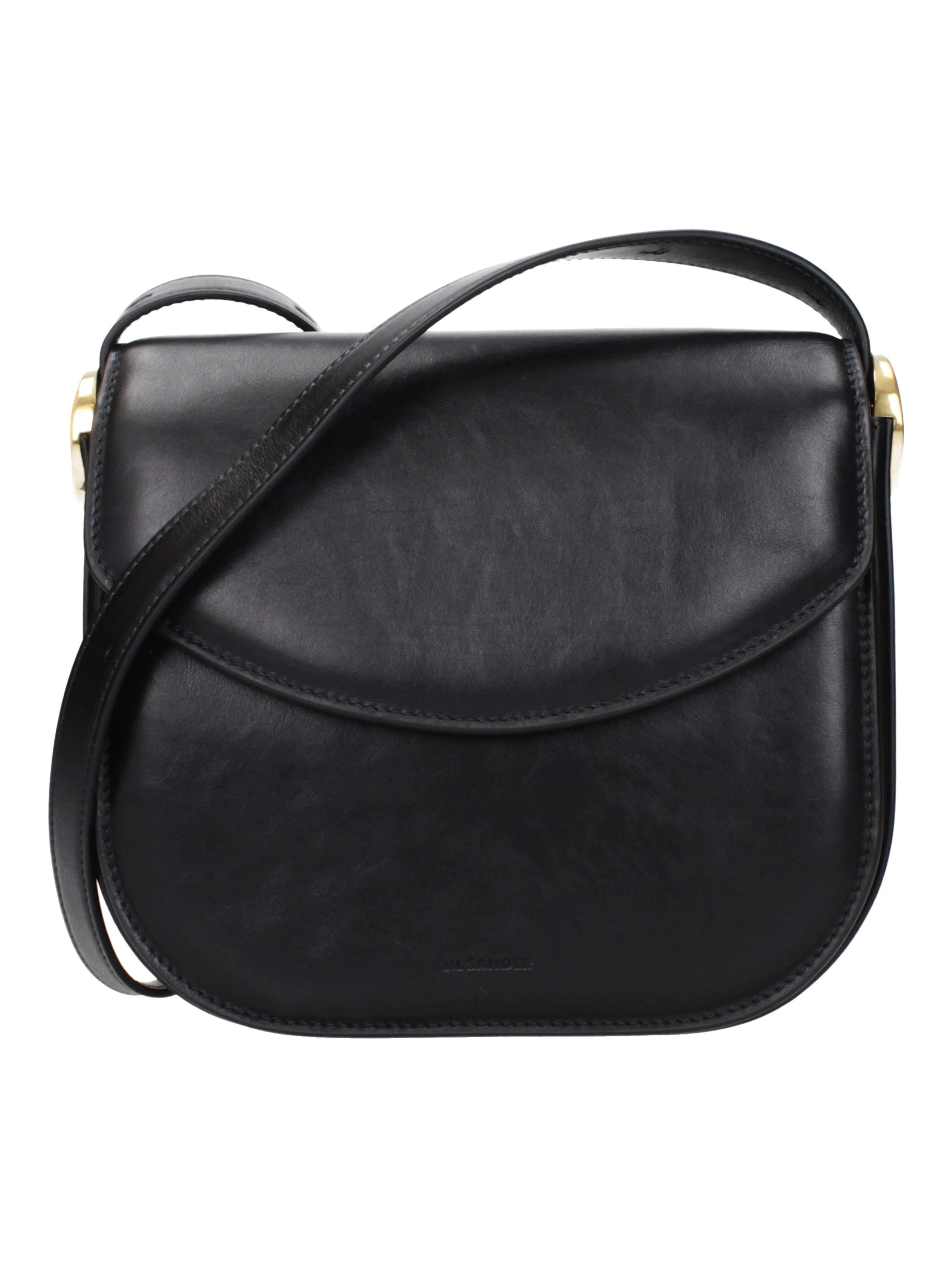 Black Leather Crossbody Bag