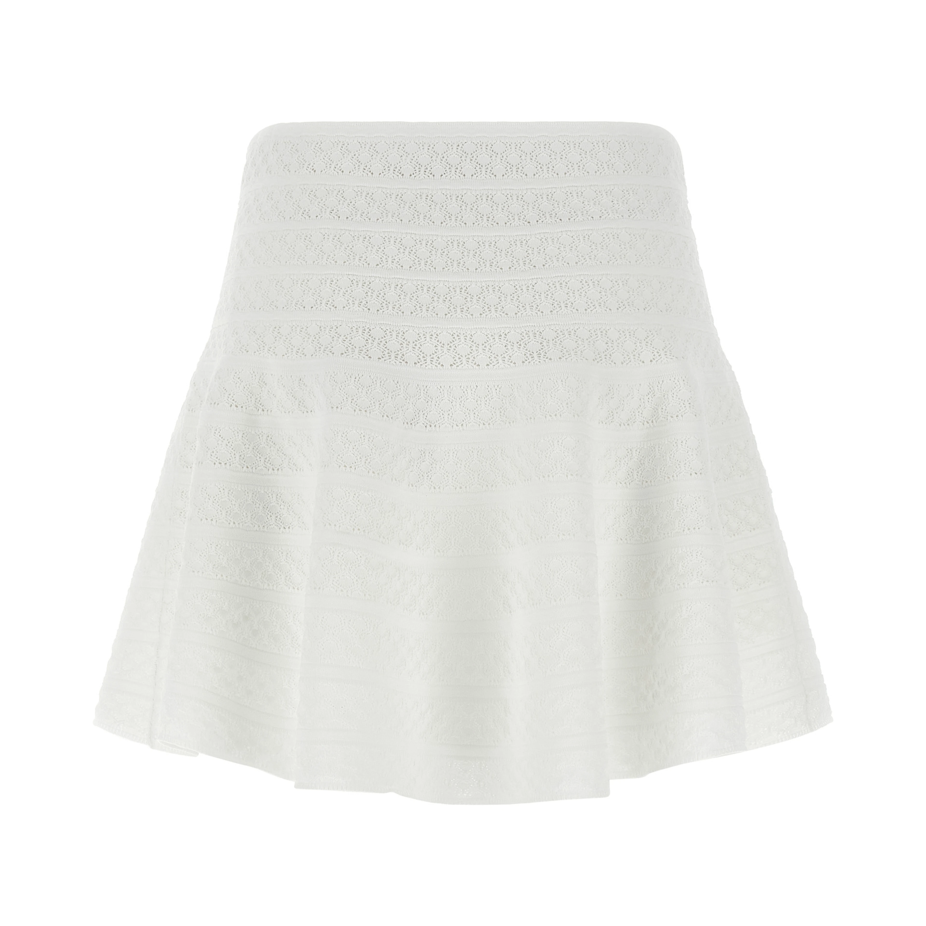 White Viscose Long Skirt