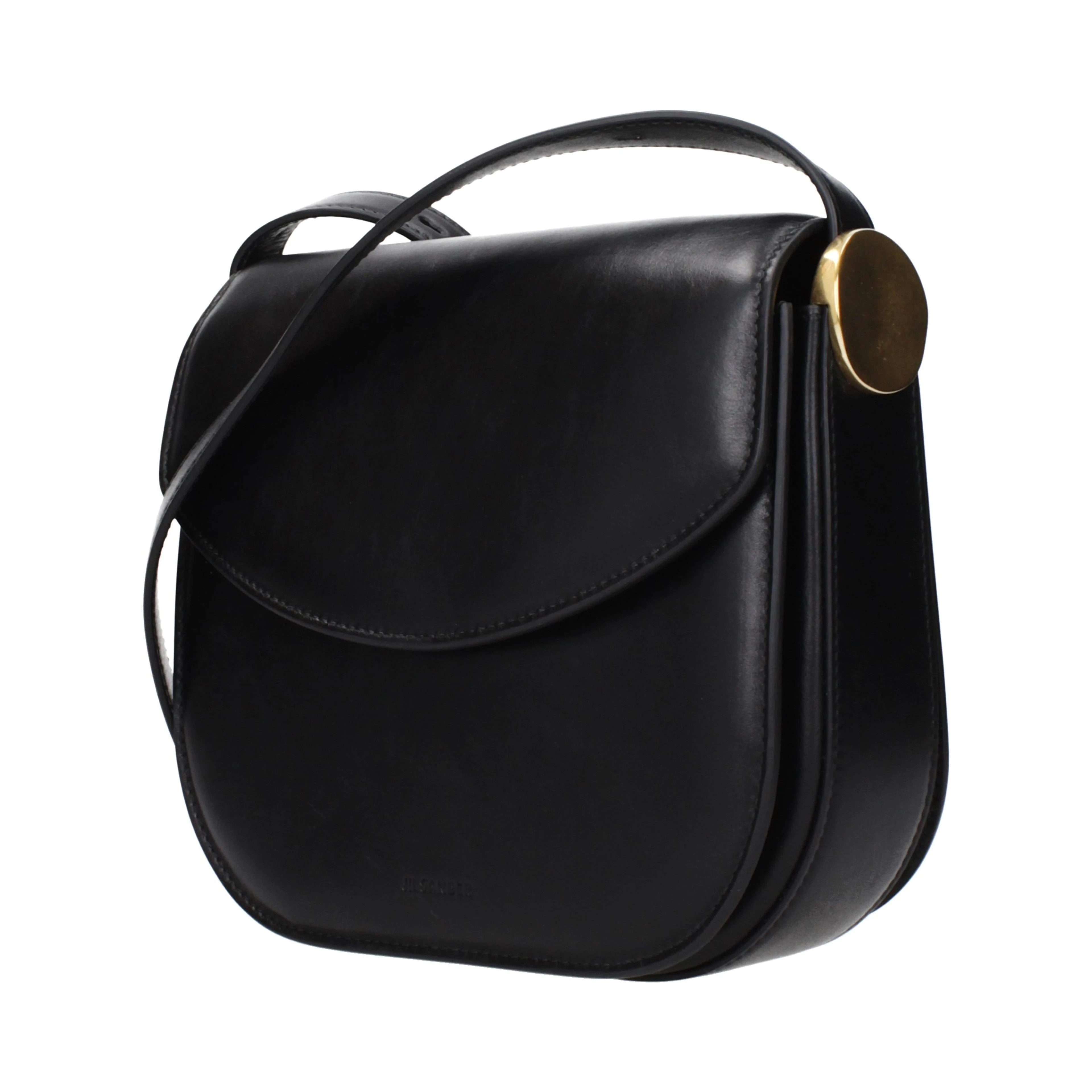 Black Leather Crossbody Bag