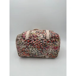 FENDI FF Canvas Flowers Handbag