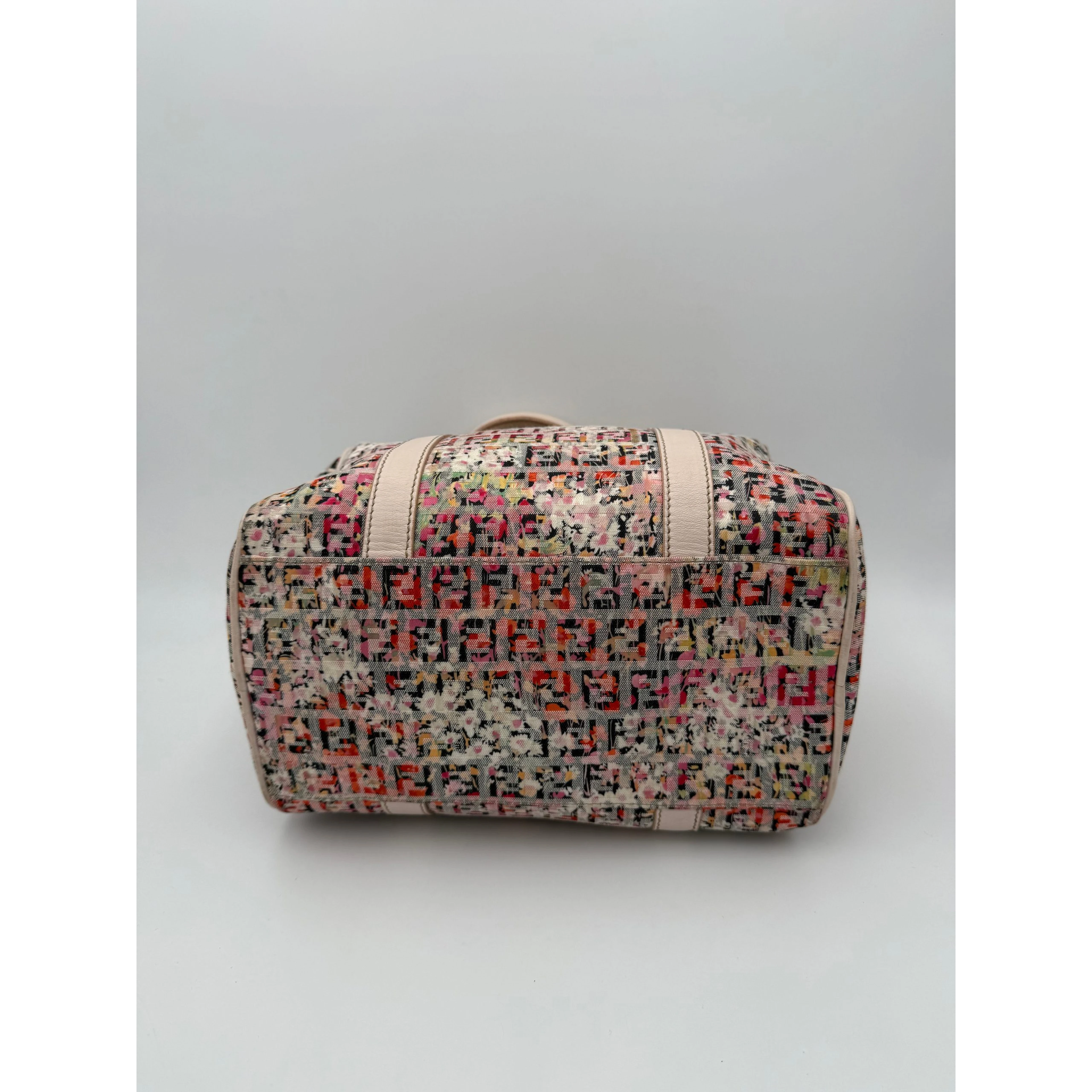 FENDI FF Canvas Flowers Handbag