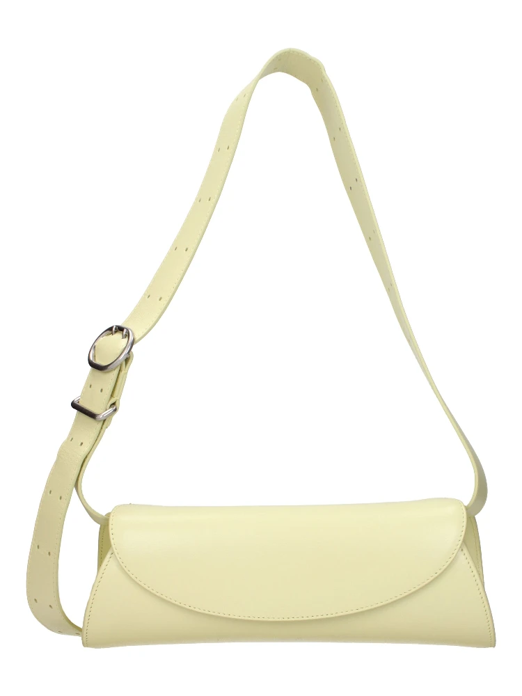 Yellow Leather Crossbody Bag
