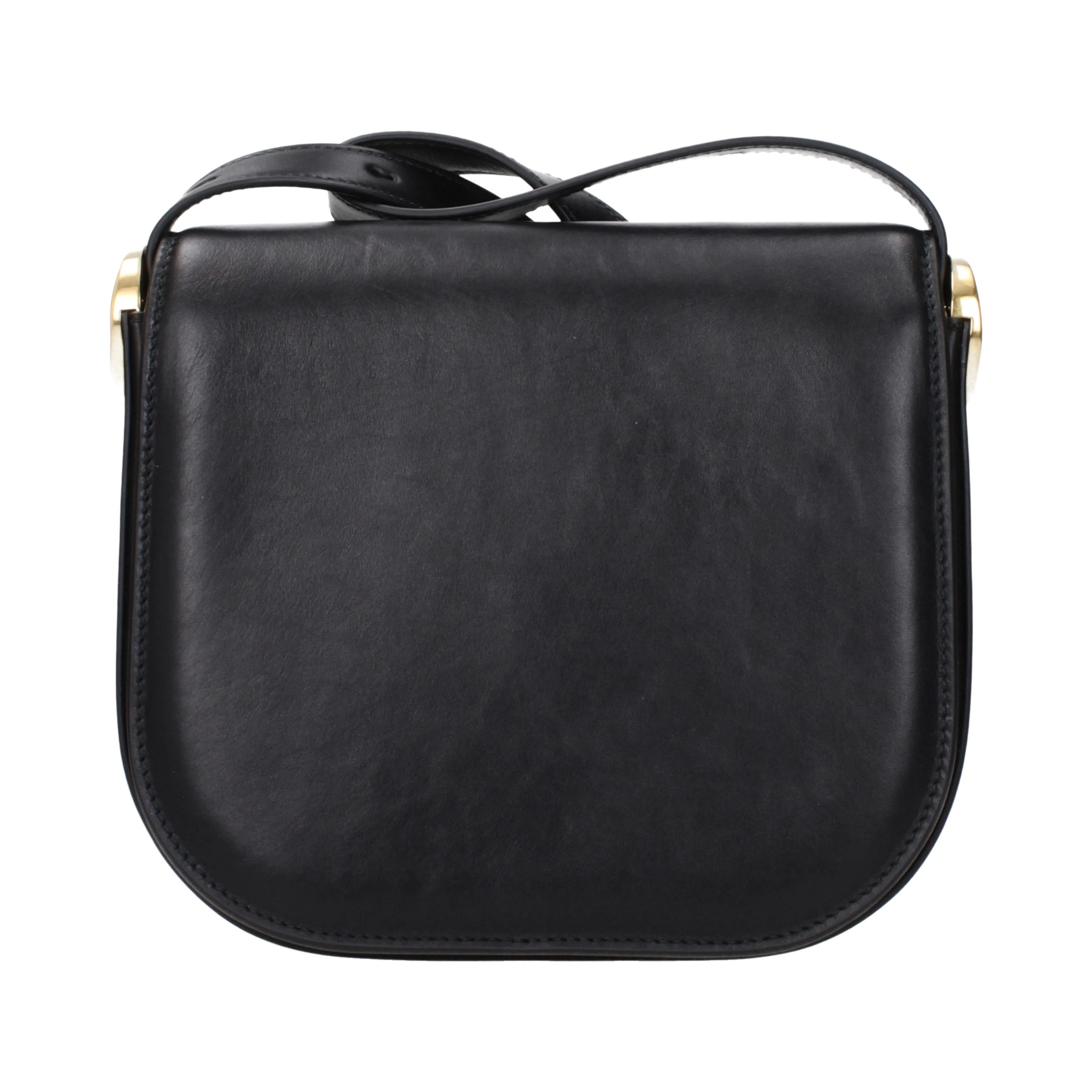 Black Leather Crossbody Bag