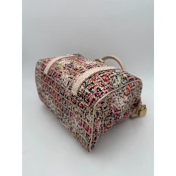 FENDI FF Canvas Flowers Handbag