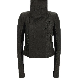Black Lamb Leather Leather Jacket