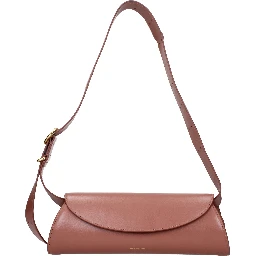 Pink Leather Crossbody Bag