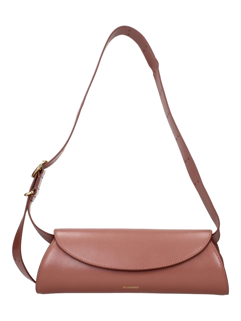Pink Leather Crossbody Bag