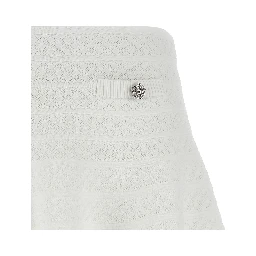 White Viscose Long Skirt