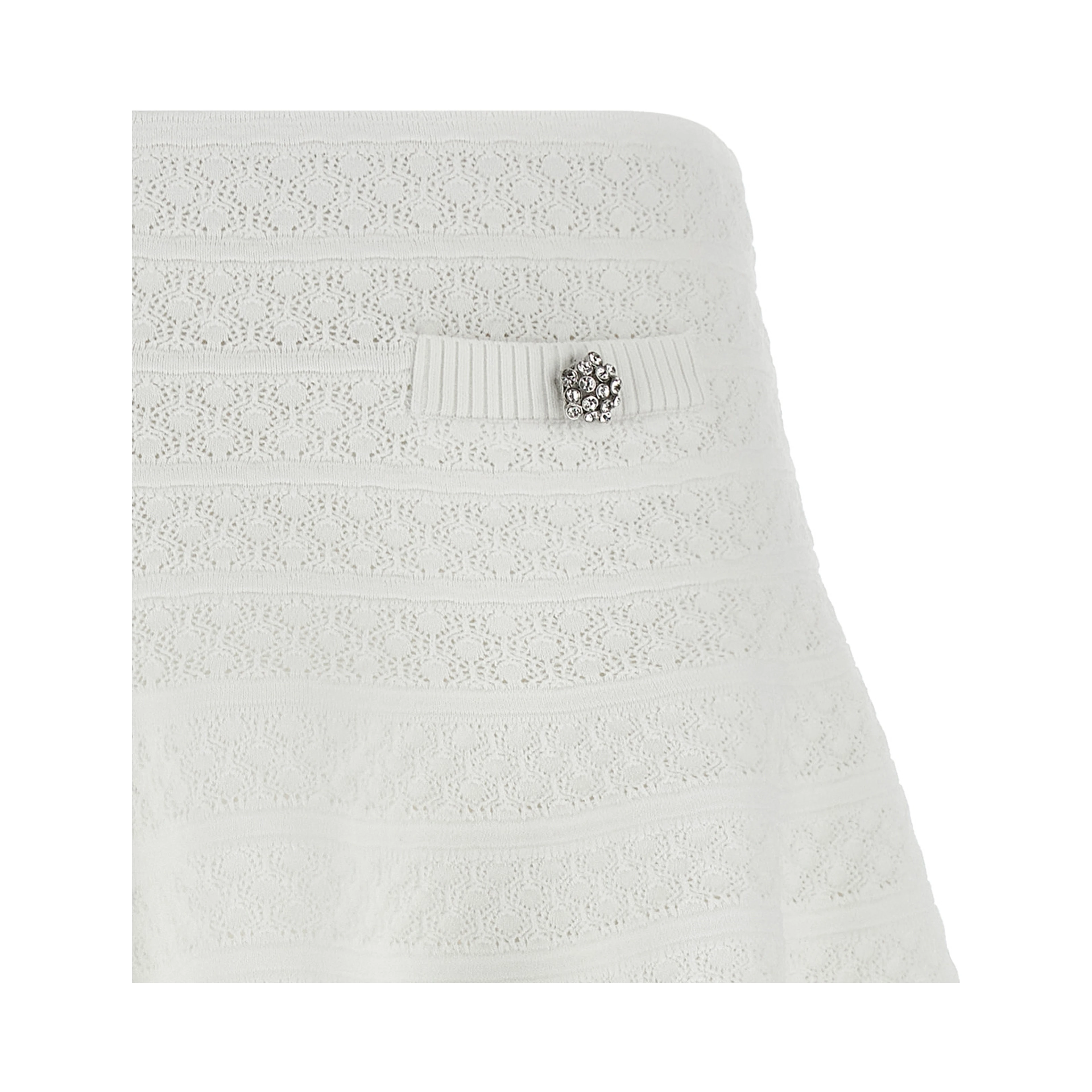 White Viscose Long Skirt