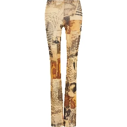 Multicolor Polyamide Casual Pants