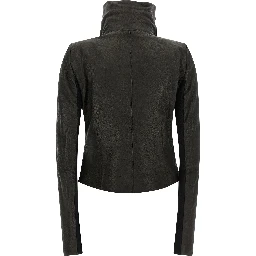 Black Lamb Leather Leather Jacket