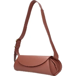 Pink Leather Crossbody Bag