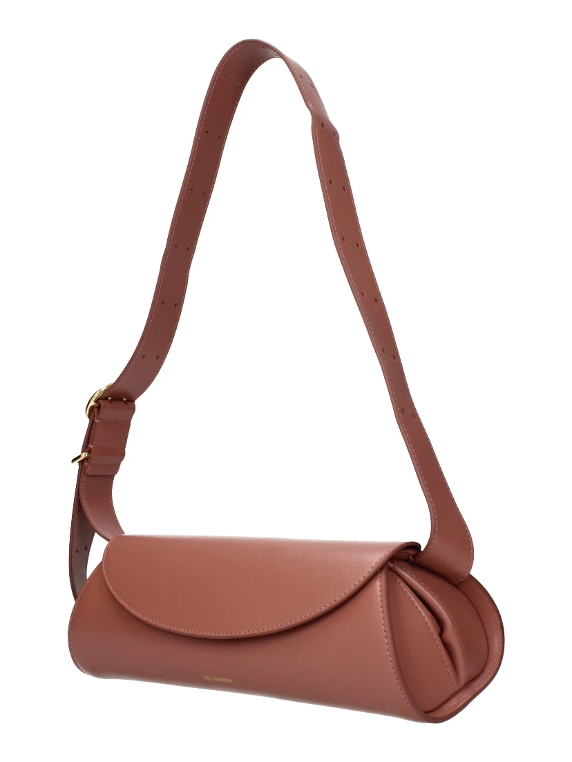 Pink Leather Crossbody Bag