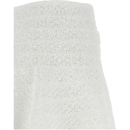 White Viscose Long Skirt