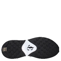 Black Fabric Athletic Sneakers