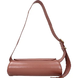 Pink Leather Crossbody Bag