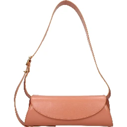 Pink Leather Crossbody Bag