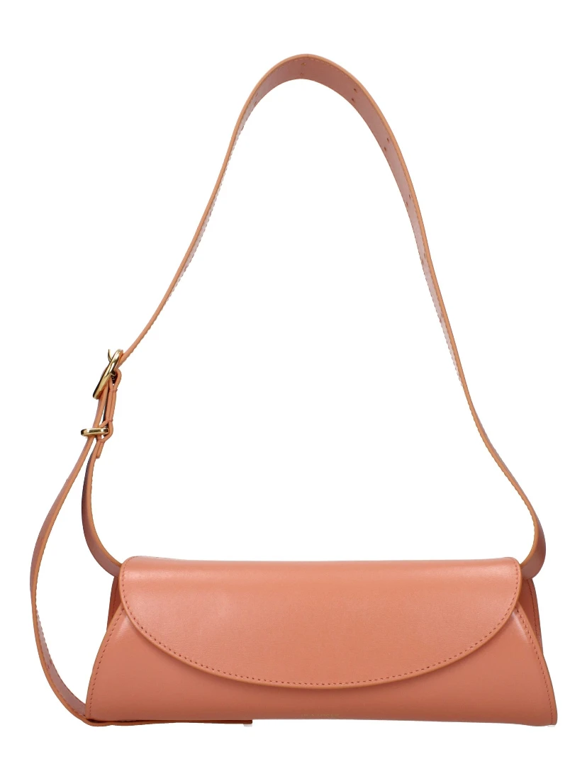 Pink Leather Crossbody Bag