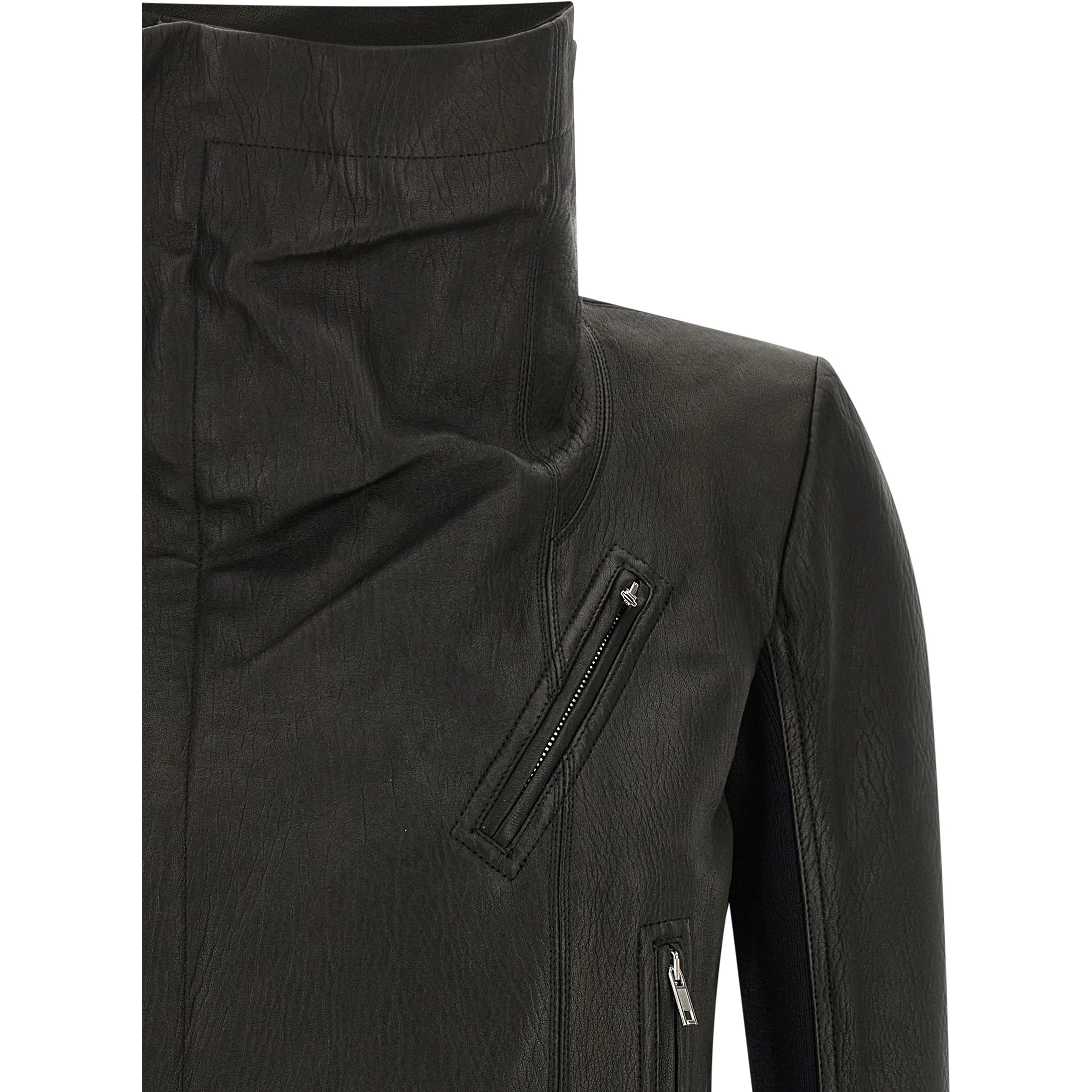 Black Lamb Leather Leather Jacket
