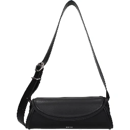 Black Leather Crossbody Bag